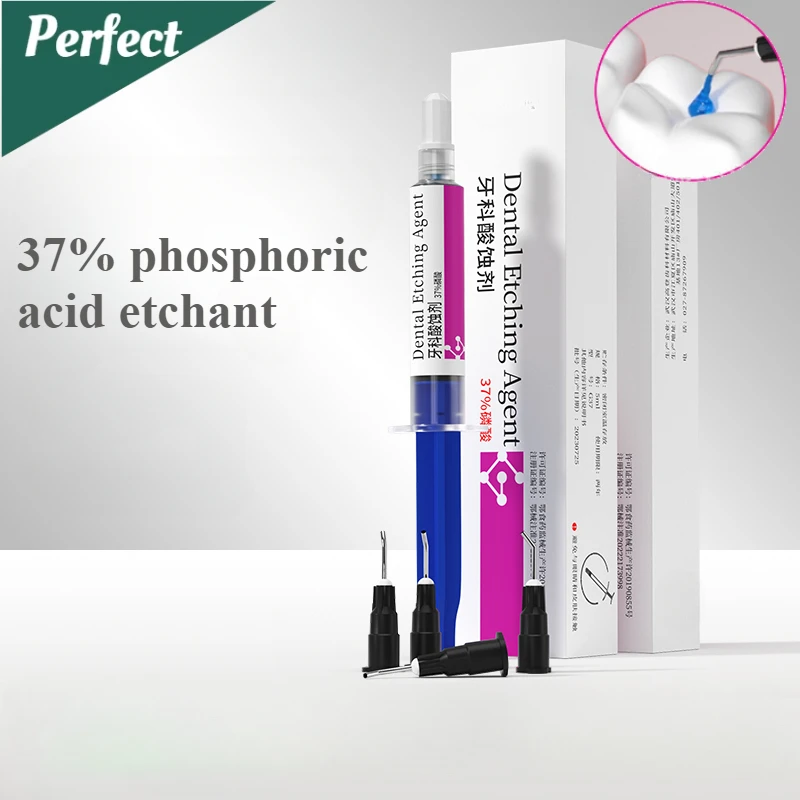 5ML Dental 37% Phosphoric Acid  Etching Gel Etchant Dental Orthodontic Adhesive Light Cure Bond Teeth Dentist Material