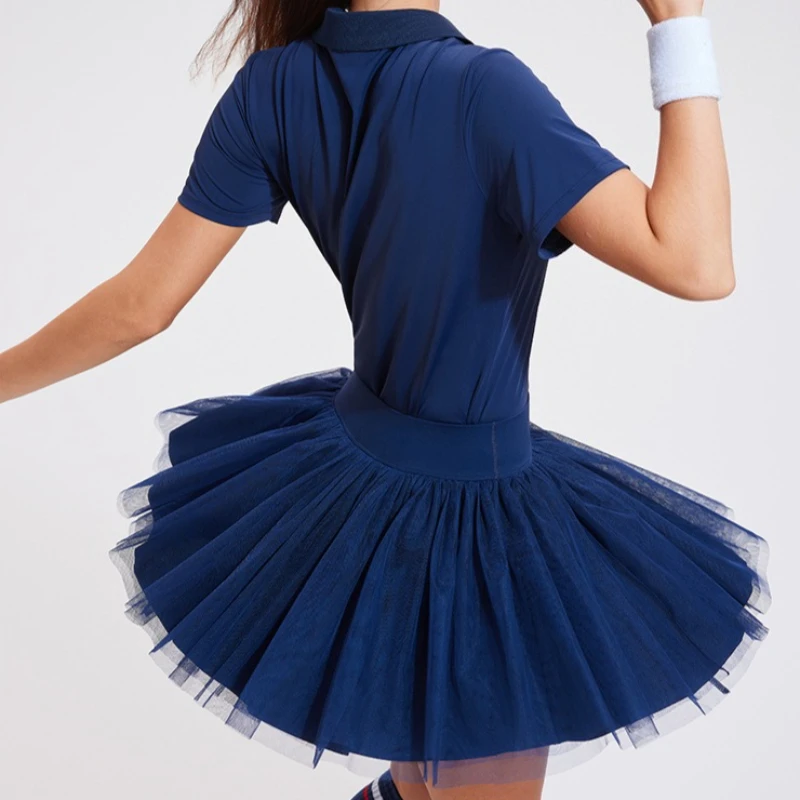 summer tenis skirt women mini tulle skirt running fitness ballet dance badminton Skorts pocket golf gym women sport puffy skirt