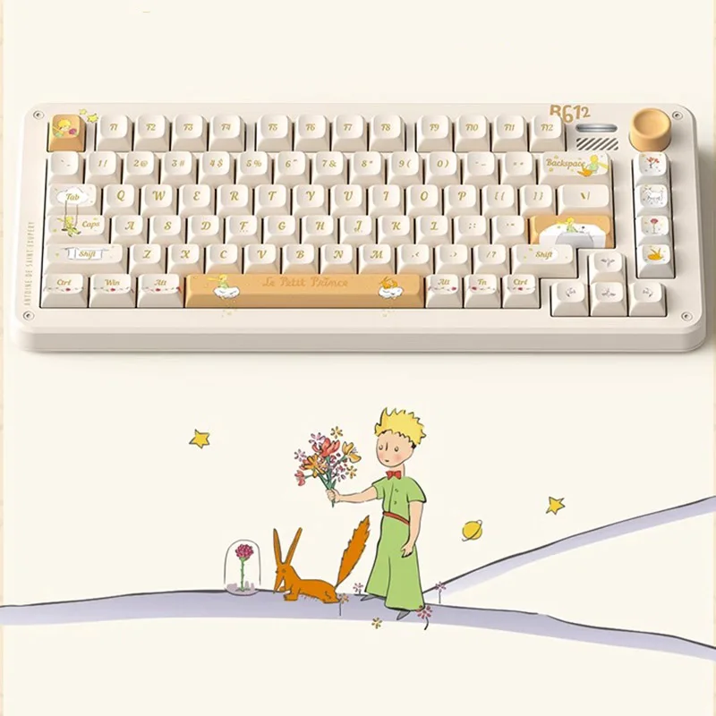 iQunix ZX75 The Little Prince Thri Mode Mechanical Keyboard 81key Hot Swap Office Keyboard RGB PBT Theme Keycaps Game Keyboard