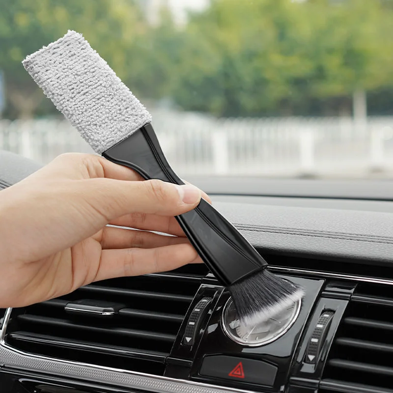 

Double Ended Soft Brush Car Air Outlet Dashboard Cleaning Brush Detailing Dust Sweeping Brushes Car Washing MaintenanceTools