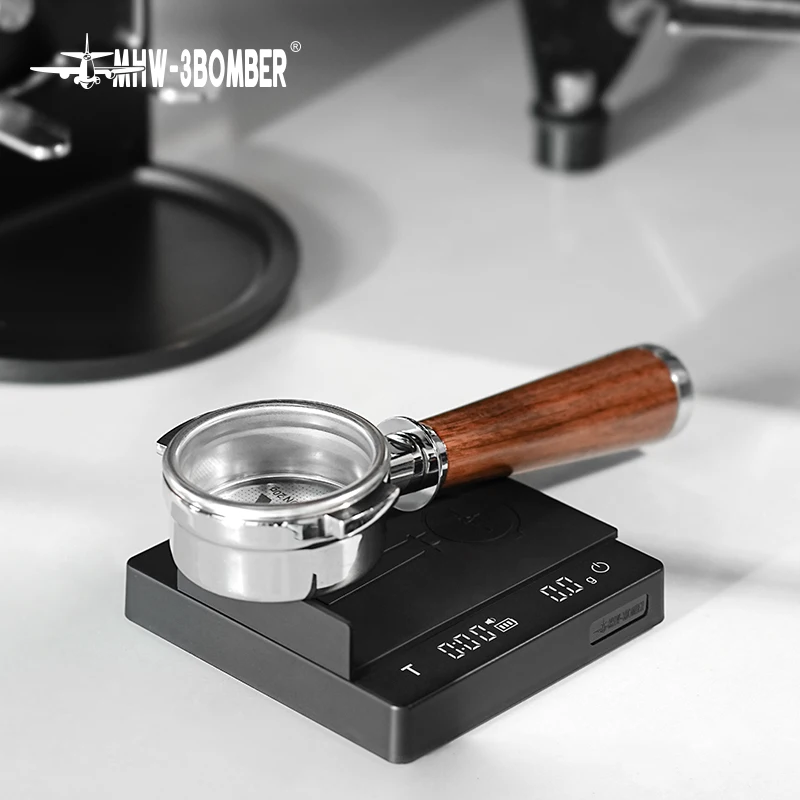 MHW-3BOMBER Digital Kitchen Coffee Scale 2000g/0.1g High Precision Cyclic Rechargeable Electronic Scale Home Barista Accessories