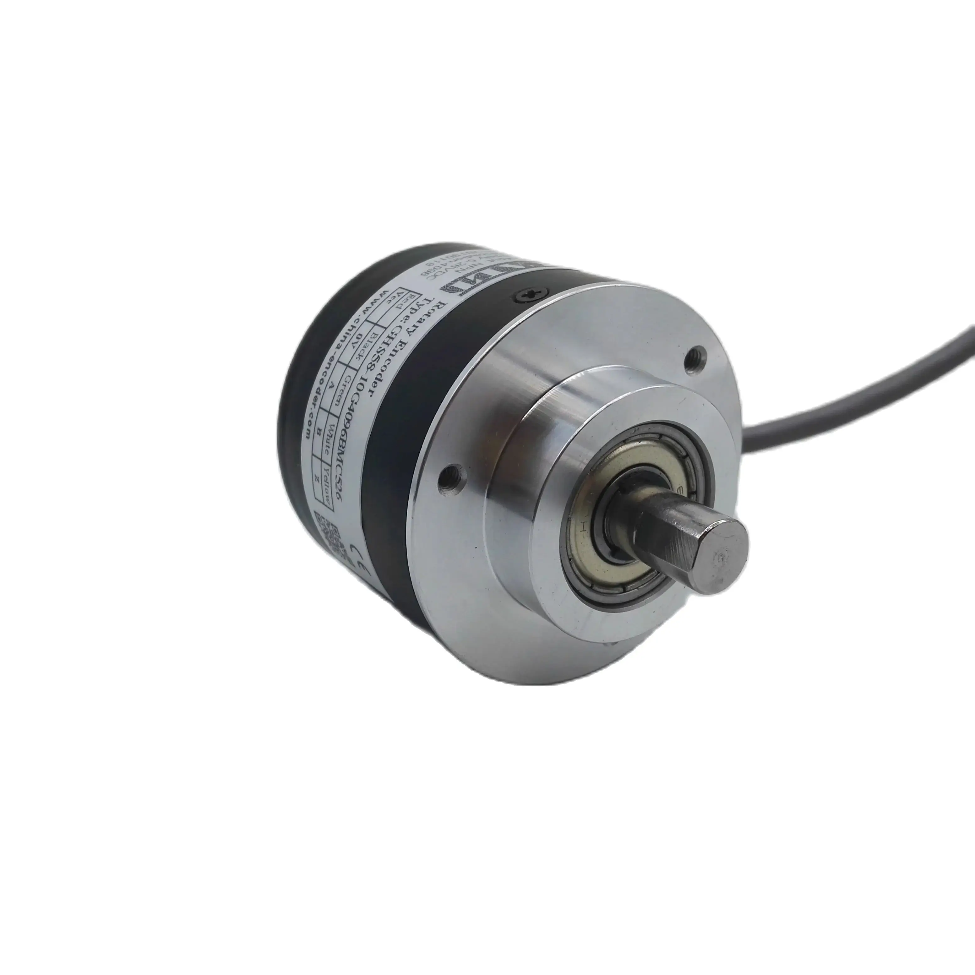 Imagem -03 - Codificador Rotativo Incremental Alta Resolução Pulso 1000 2500 4096 Ghs58 Eixo de 10 mm Saída Npn