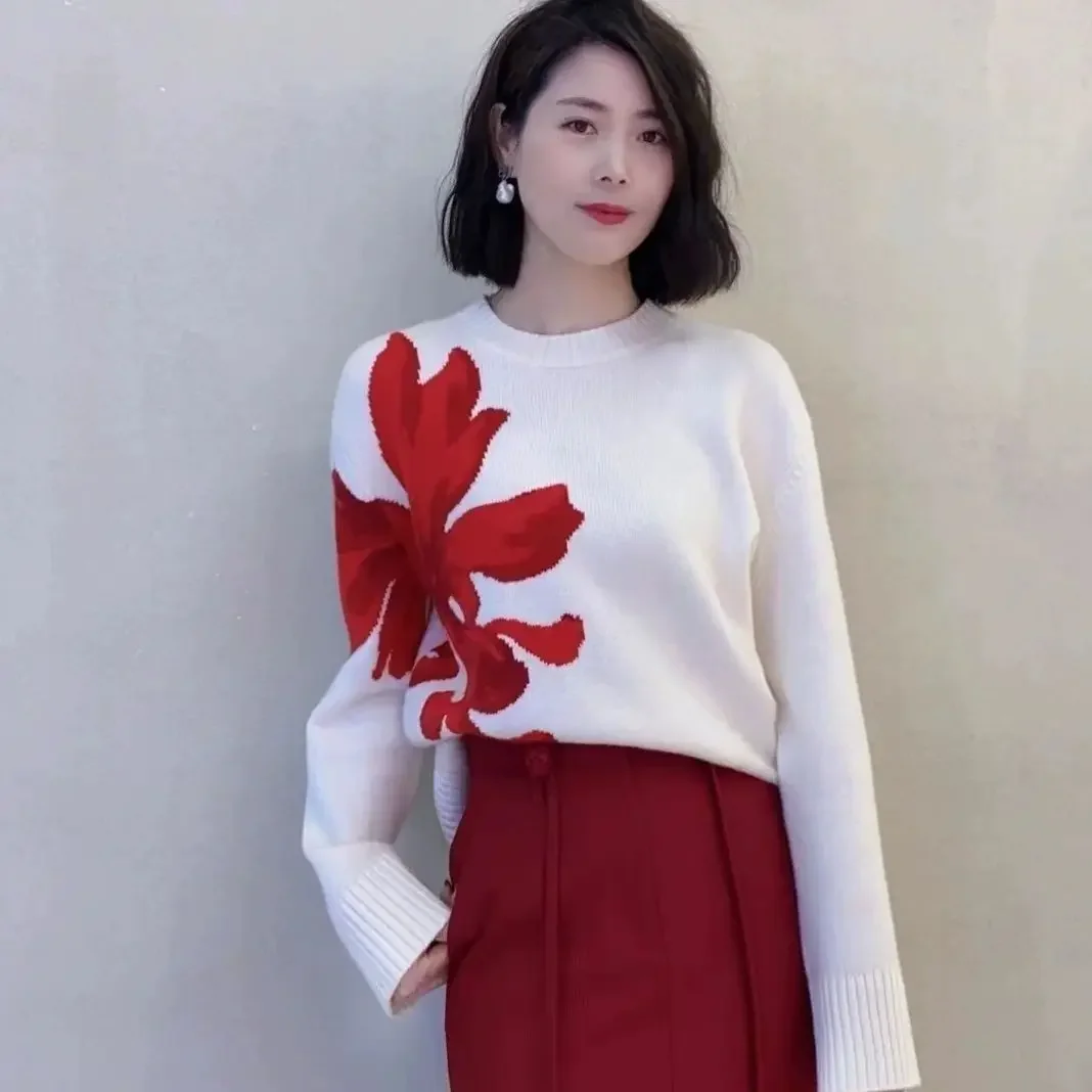 

Female Pullover Cheap Top Long Sleeve Hot Sale Winter Knitted Sweaters for Women Aesthetic On Promotion Elegant Harajuku Offers