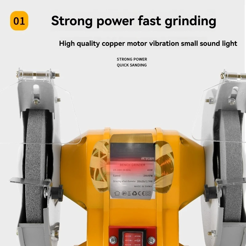 6-inch Electric Desktop Grinding Machine, Sharpening Machine, Drill Bit Polishing and Grinding Machine, Small Sanding Machine
