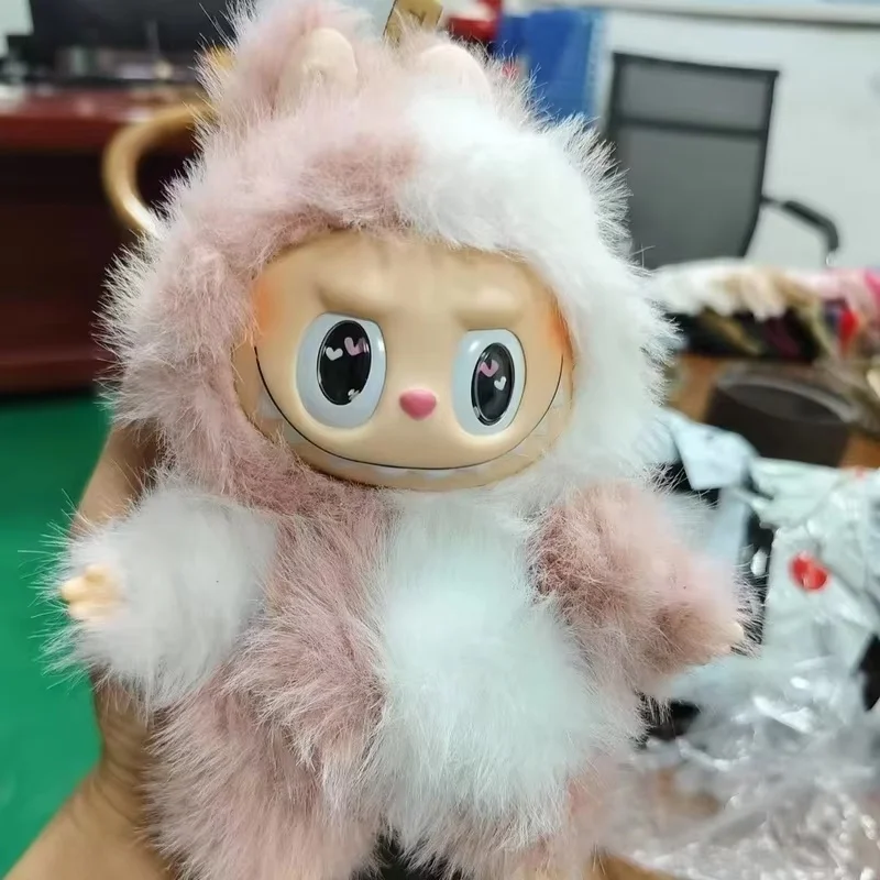 

New Hot Angel Labubu Change Doll Love Eye Series Pink Cream Peach For Children Ornament Desktop Toy Girl Pendant Birthday Gifts