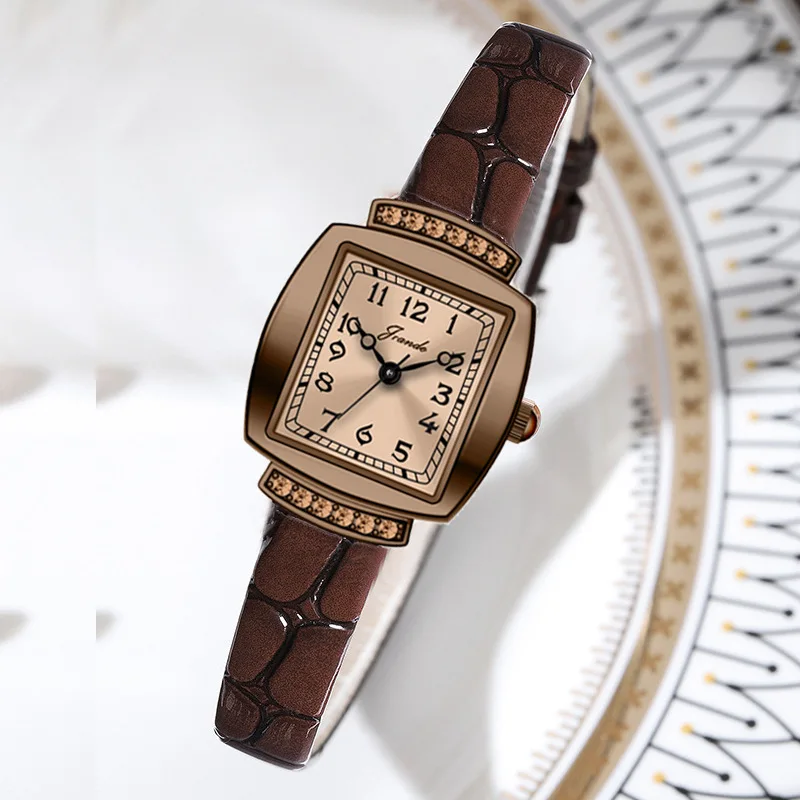 New luxury ladies watch automatic senior sense student retro waterproof quartz watch classic trend fashion