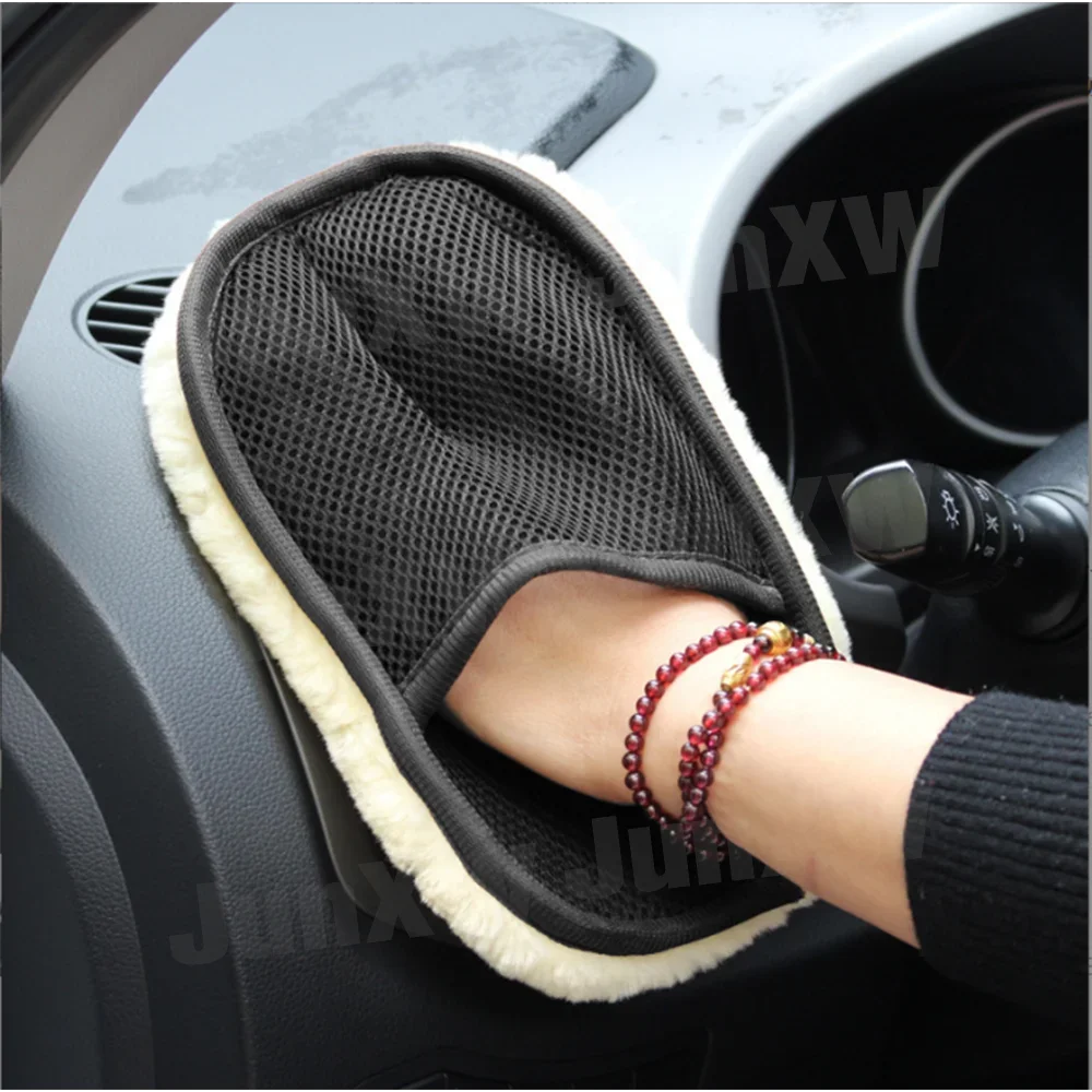 

Professional Polishing Pad Gloss Pad For Car Detailing Cleaning Tools Soft Imitation Wool Gloves Waxing Supplies polishing kit