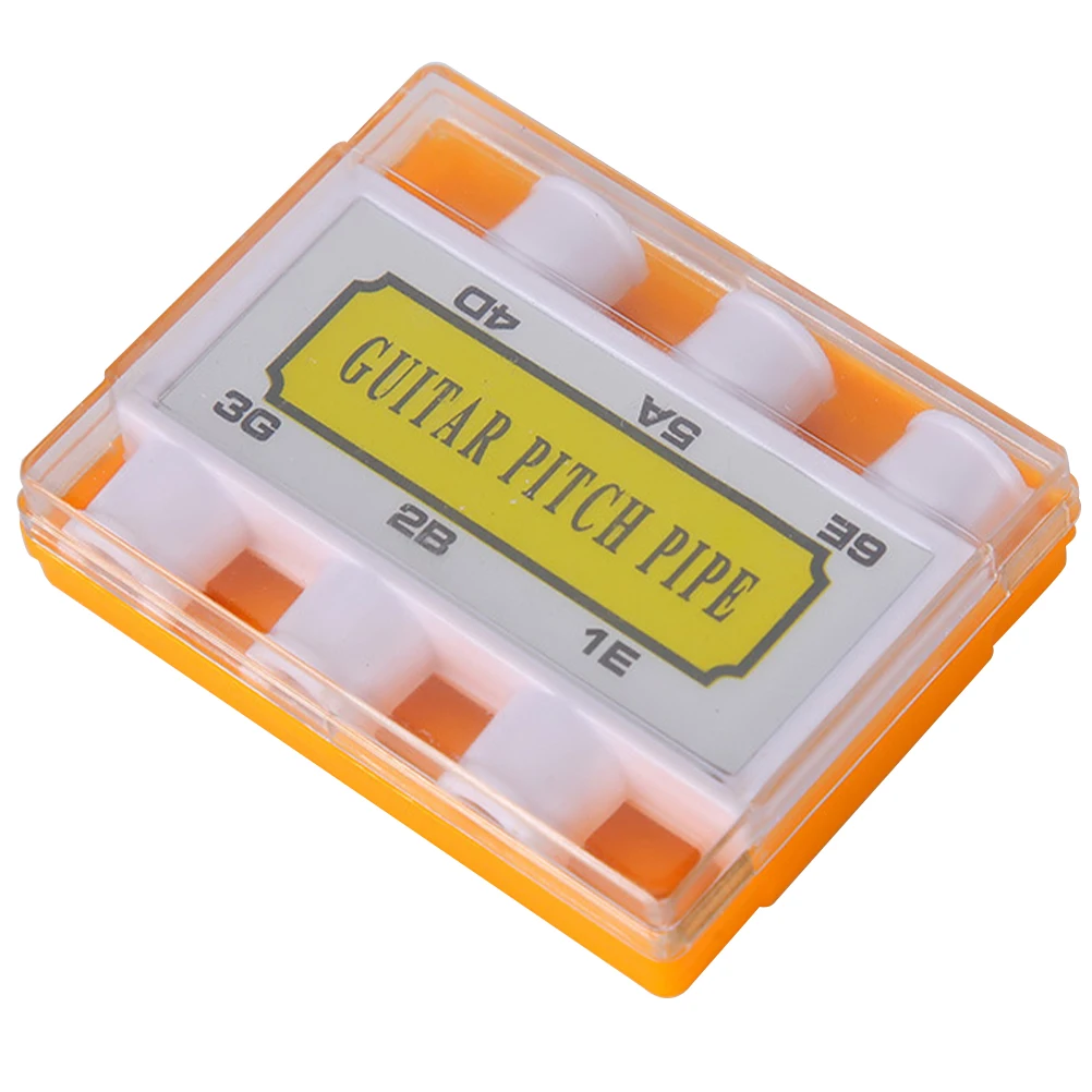 

Guitar Pitch Pipe Plastic White 6 Holes Tuner for Acoustic Electric Guitars Musical Instruments Parts Accessories