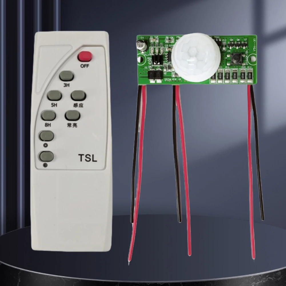 3.2 V 3.7 V Scheda lampada solare Circuito luce solare Modulo controller lampada solare a induzione umana a infrarossi con telecomando