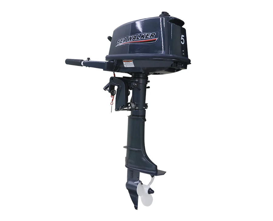 Best Seller Rear Manual Control Outboard Motor 2-Stroke 5Hp Carburetor Outboard Engine for Small Fishing Boats