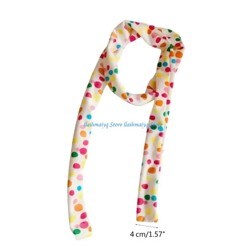 573B Streifenschal für Frauen, langer dünner Gürtel, Krawatte, Halstuch, Y2K-Mädchen-Foto-Requisiten, langes Halstuch, dünne