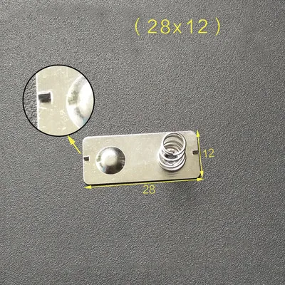 YYT-hoja de resorte AA 12x12/26, 5/27, 5/28MM, hoja de contacto, caja de batería, hojas positiva y negativa, 0,3 MM, hierro + niquelado, 20 unidades