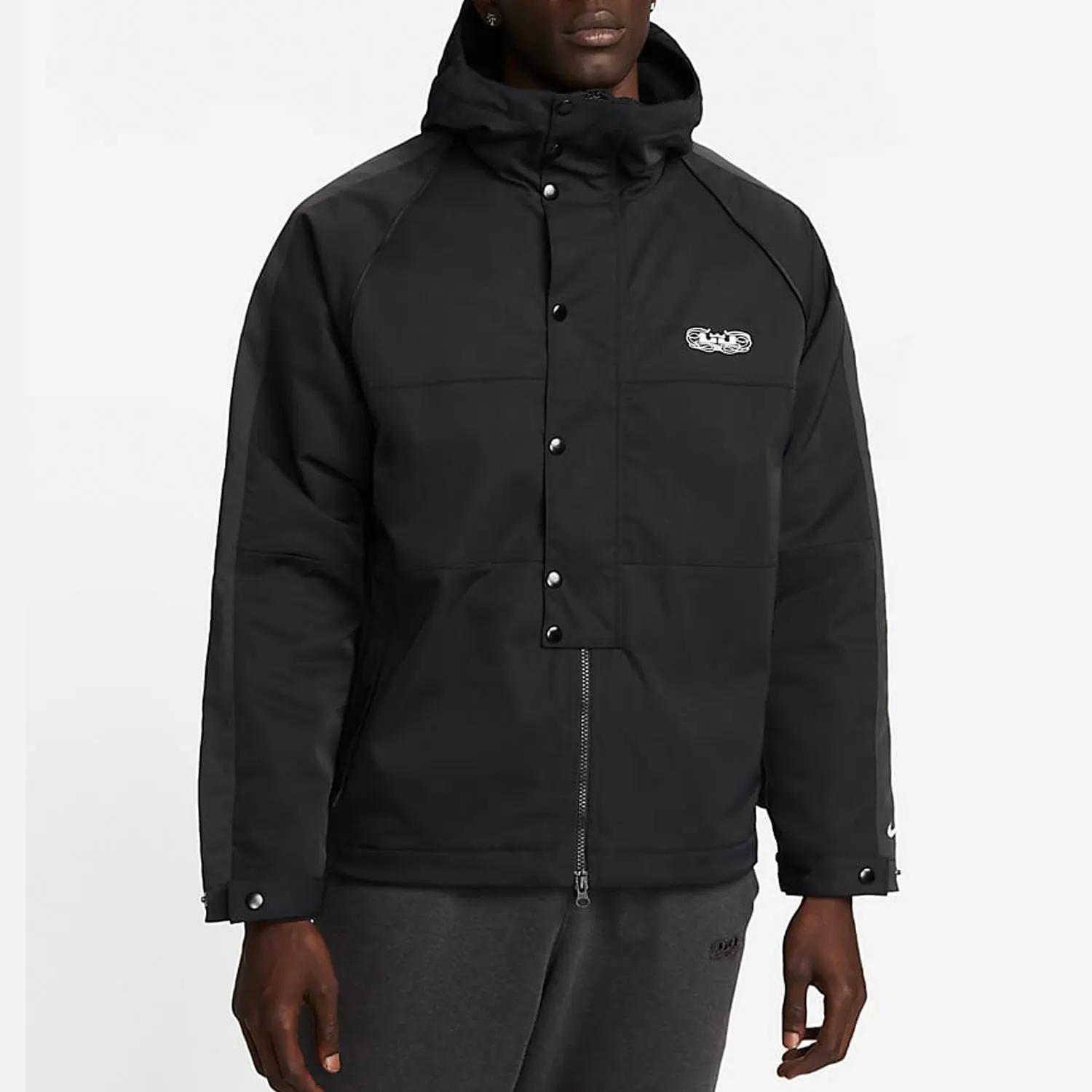 

Nike genuine Winter Men's Basketball Quilted Hooded Jacket DQ6137-010