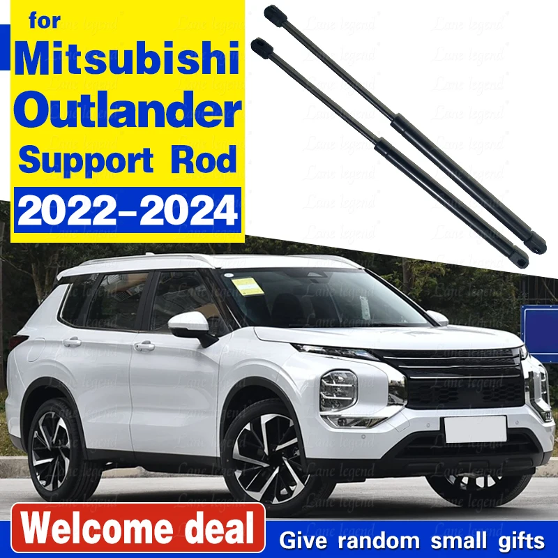 For Mitsubishi Outlander 2022 2023 2024 Front Hood Bonnet Lift Support Poles Struts Shocks Hydraulic Rod Gas Springs