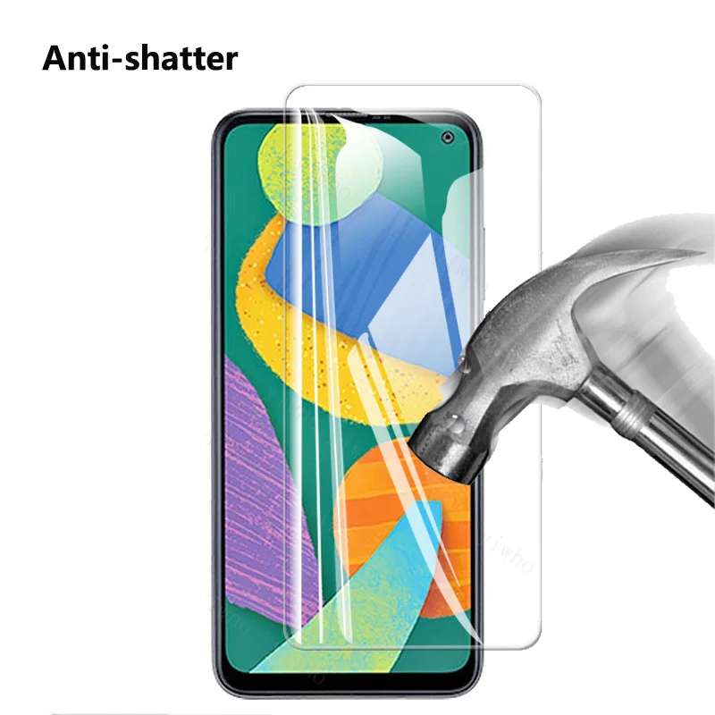3 pz vetro temperato per Samsung Galaxy M55 M54 M34 M14 F62 F52 F42 F41 F22 F12 M01 Core M02s M52 M42 M32 5G protezione dello schermo 9H