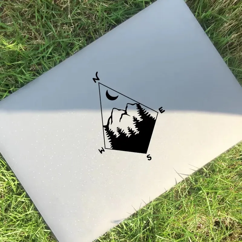 Nature's Compass شارات الفينيل استكشاف مغامرة التخييم سيارة ملصق الكمبيوتر المحمول زجاجة ماء الفن ملصق الديكور