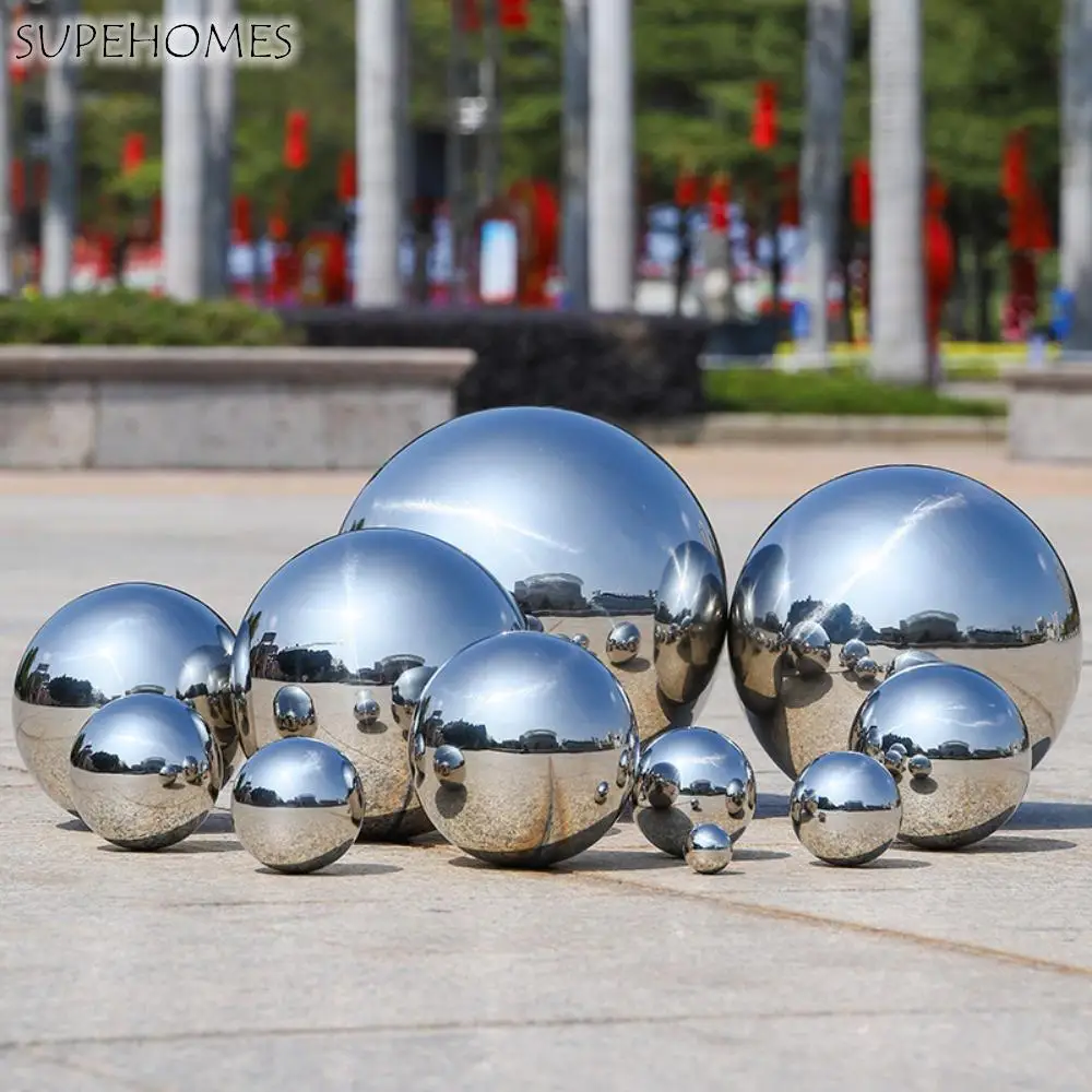 

Ornament Anti-Corrosive 304 Stainless Steel Ball Mirror Hollow Ball High Gloss Sphere For Home /Garden/Malls Decoration
