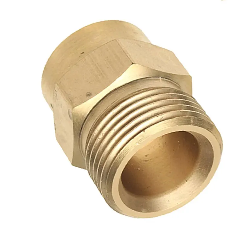 Robust Brass Gasket Adapter Foam Coupler 14 F M22 Designed for High Pressure Water Tools and Car Wash Equipment Connection