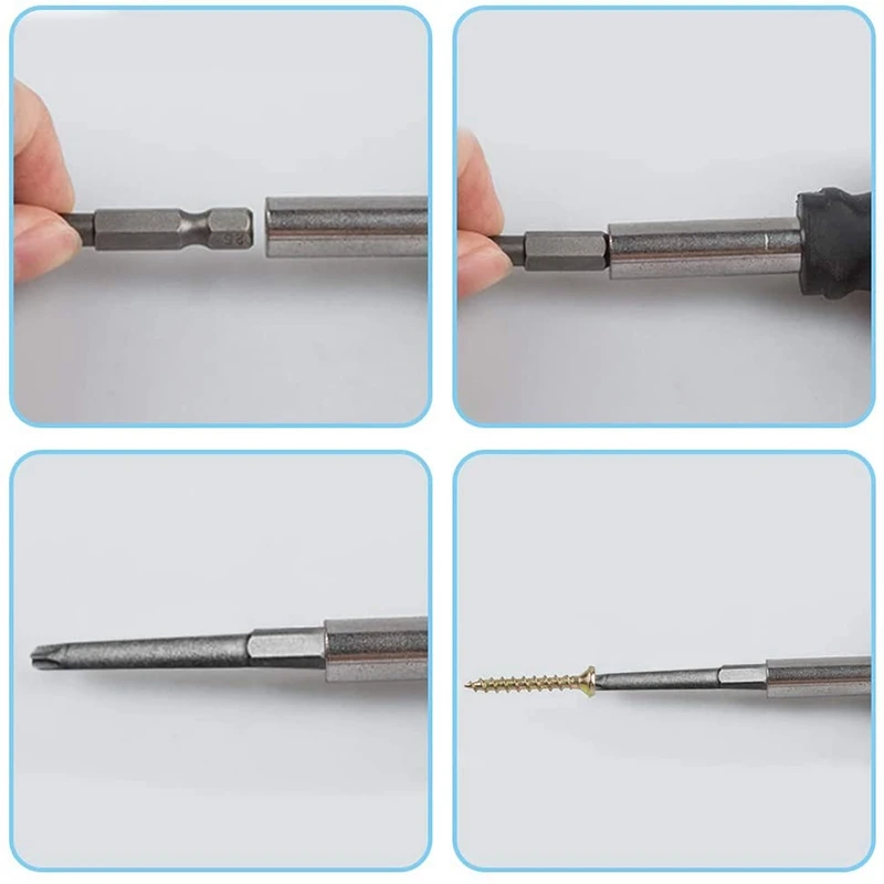 11er-Pack 75 mm Torx-Schraubendreher-Bit-Set 1/4 Zoll Sechskantschaft T6-T40 Stern-Schraubendreher-Werkzeugsatz mit 1 Packung Griff