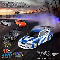 Upgraded Gyro 1/43 RC Drifting Car Racing RTR 4WD High Speed Radio Control Model 2.4G Drift Race Vehicle Mini Gifts