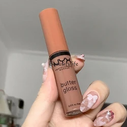 Butter Lip Gloss Glass Lip Lacquer, Peach Milk Tea