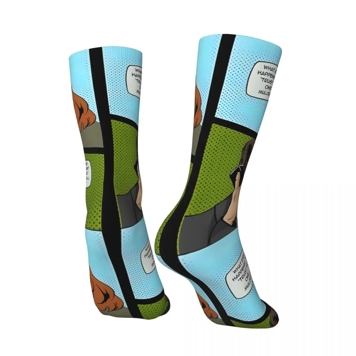 Retro Xchange Crazy Men's compression Socks Unisex The X-Files Harajuku Seamless Printed Funny Novelty Happy Crew Sock Boys