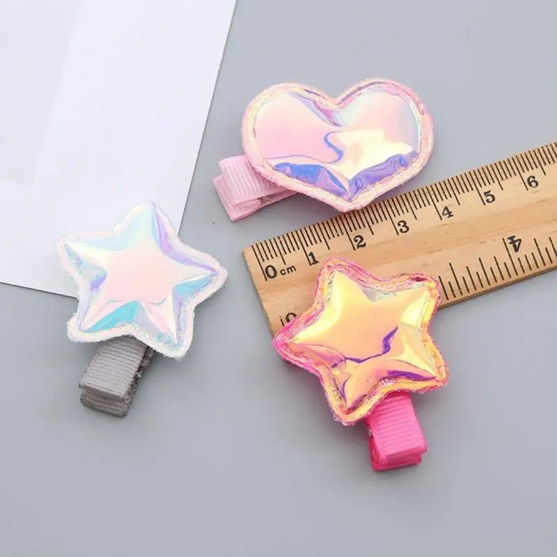 

Q22D Children Side Clip Multi-Color Hairpins Girls Headwear Hair Styling Pins 10Pcs