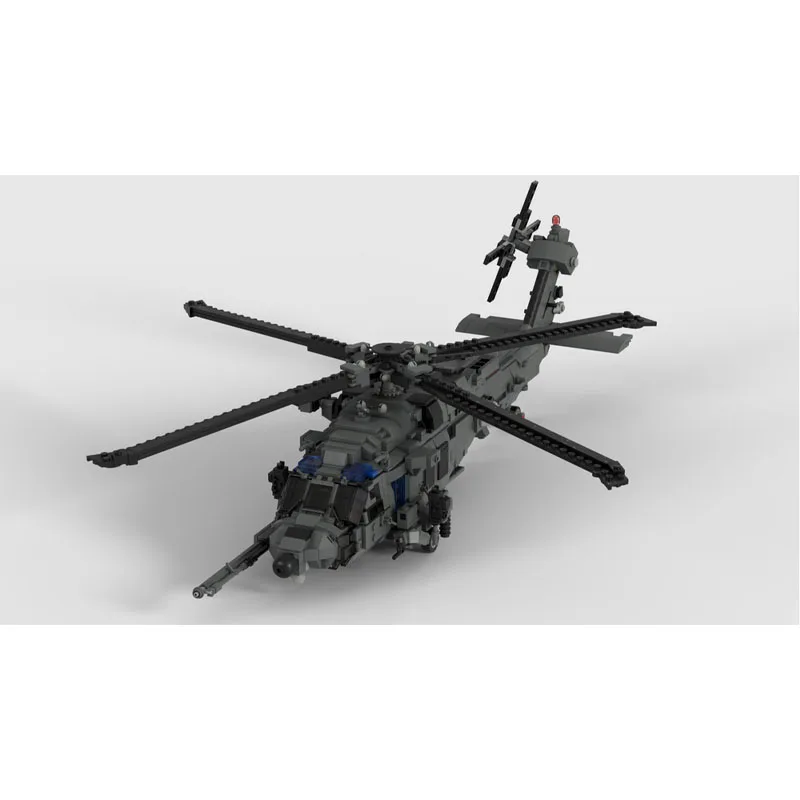 MOC-136938 Aerial HH-60W Fighter Building Blocks Model 1893 PartsMOC Creative Boys Kids Birthday Building Blocks Toy Gifts