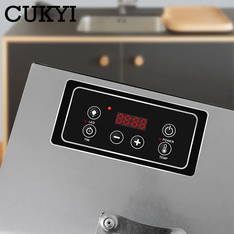 110V/220V Commercial Automatic Fruit Dryer Intelligent Touch panel Stainless Steel Food dehydrator Child Snacks Roasting machine