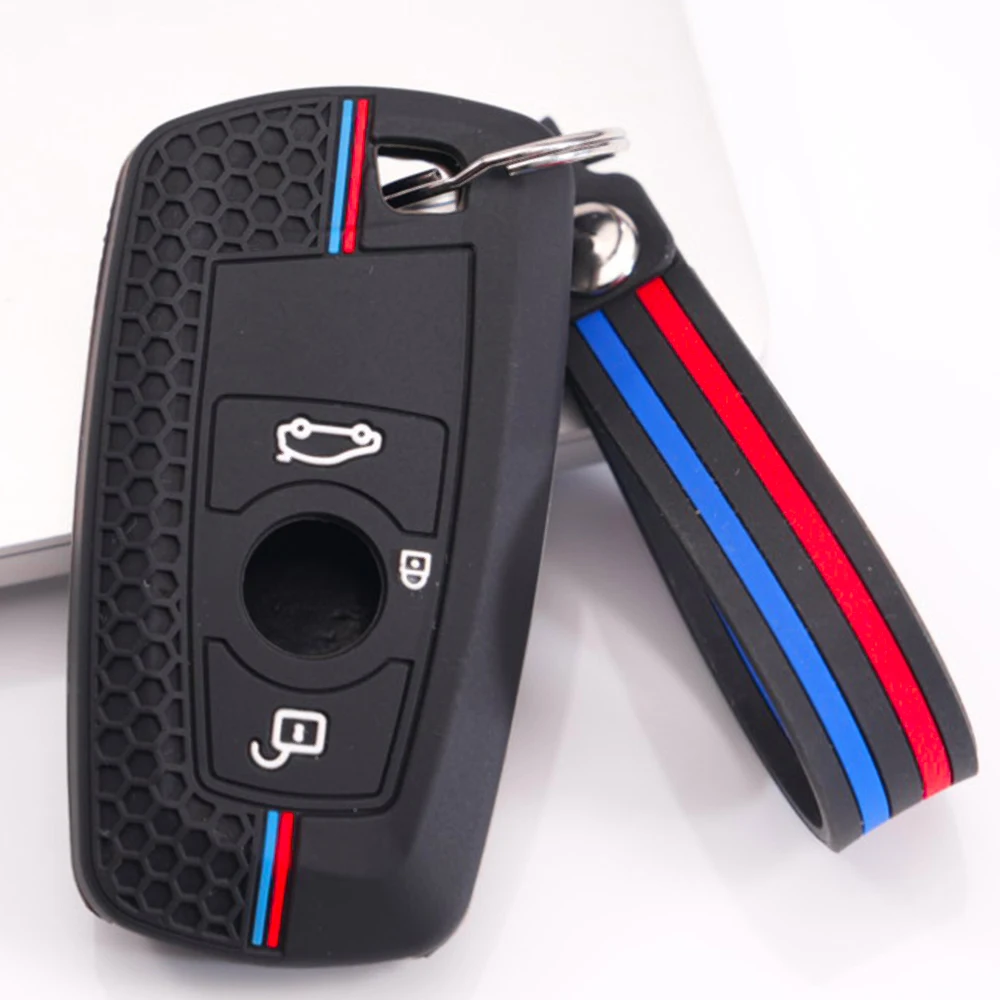 Protective Key Cover With Keychain For BMW 1 Series 2 Series 3 Series 4 Series 5 Series 7 Series X1 X2 X3 X4 X5 X6 Z4 M3 M5