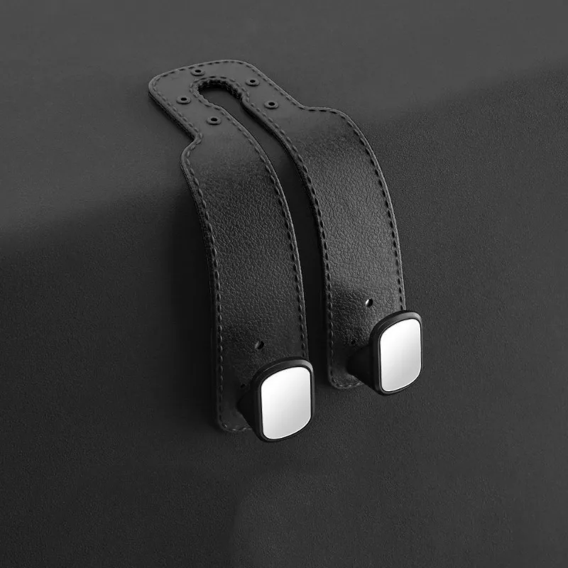 خطاف متعدد الوظائف لتخزين المركبات عالي المظهر، لا يتطلب تركيب خطافًا على الوجهين من جلد الغزال المثبت على السيارة