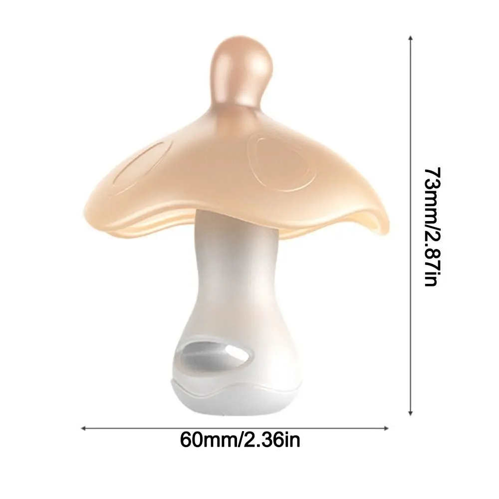 لطيف الفطر عضاضة مضغ سيليكون الأسنان طاحونة مكافحة الأكل اليد مضغ الغراء العناية بالفم التبعي