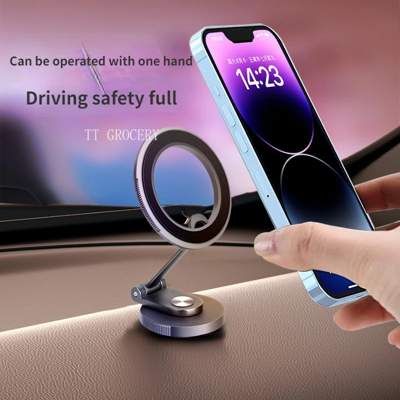 

2024 New Model MagSafe Magnetic Car Mount - Universal Floating Foldable Smartphone Holder for Seamless Driving Experience