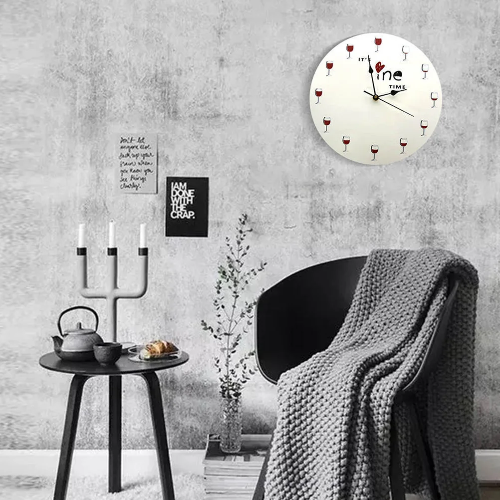 

Acrylic Wall Cup Wall Clock Beige Powered Home Stylish Clock Decor Stylish Hanging Bedroom Living Gifts