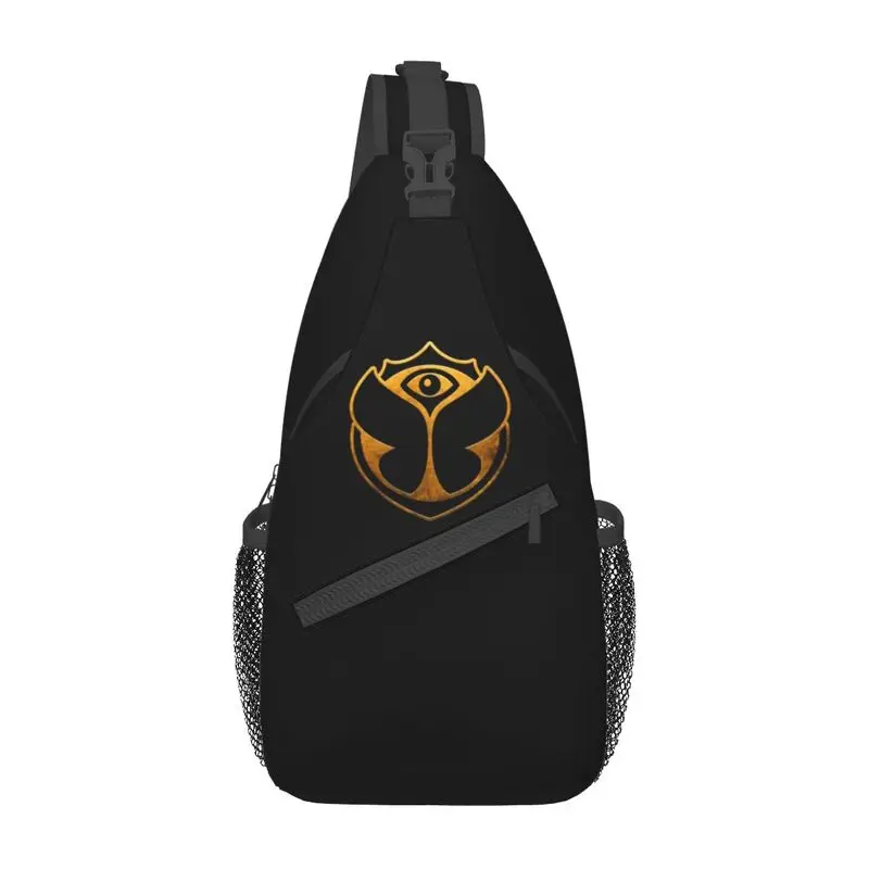 Tomorrowland-Sling Peito Crossbody Bag para homens, legal, belga, dança eletrônica, música, mochila de ombro para caminhadas