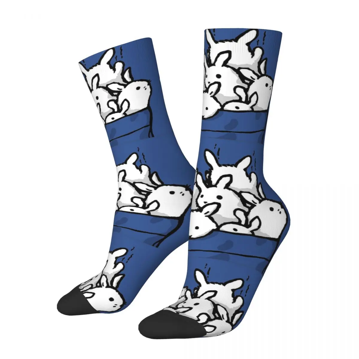 

Носки в виде кроликов с животными и мемами, мужские и женские летние чулки в стиле Харадзюку