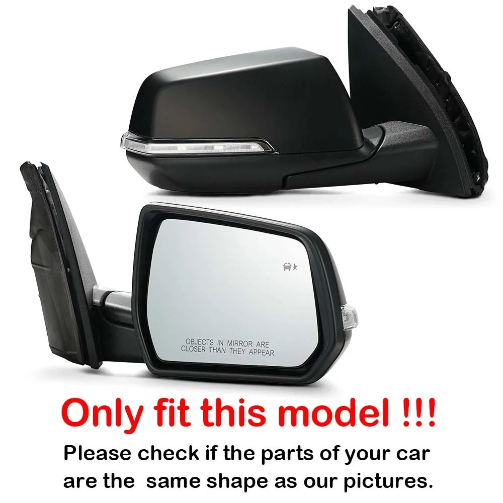 For Chevrolet Traverse GMC Acadia 2017-2023 1x Left Right Side with Heated Blind Spot Mirror Glass Rearview Wing Lens Car Auto
