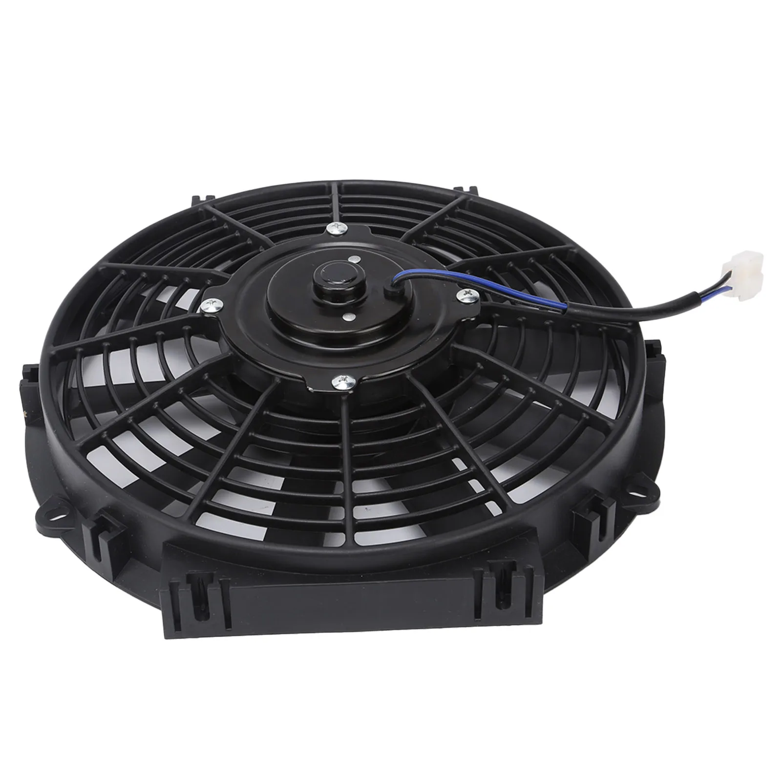 Ventola di raffreddamento elettrica sottile da 10 pollici Radiatore 24V 80W 2100RPM 10 pale dritte per radiatore push pull per auto Ventola di raffreddamento da 10 pollici