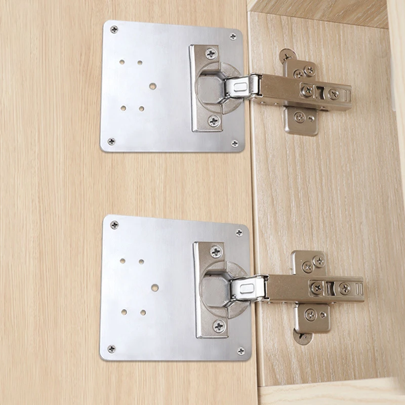 Hinge Repair Plate With Mounting Screws For Repairing Furniture Door Hinge Parts