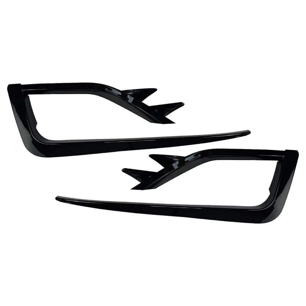 2 Pcs Car Bumper Fog Lamp Grille Cover Trim For VW Golf 7.5 MK7.5 2018-2020 Front Fog Lamp Air Knife Decorative Modification