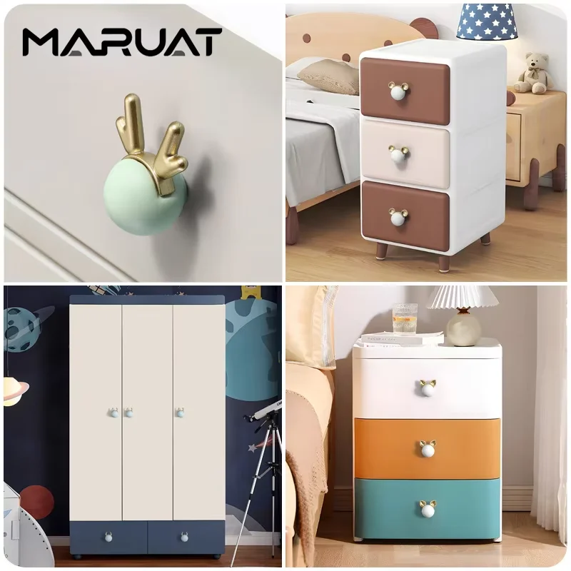 السيراميك زودياك الحيوان مقابض الأثاث خزائن المطبخ غرف نوم خزائن أدراج غرف الأطفال مقابض الكرتون