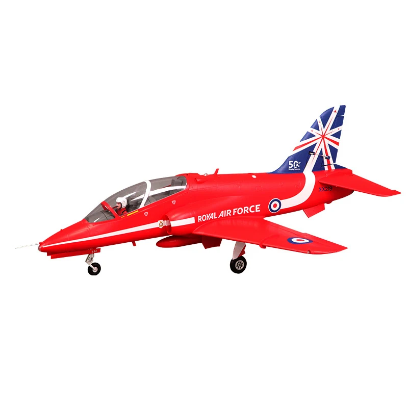 FMS 80mm Ducted Fan EDF Jet Bae Hawk Red Arrow 6CH with Flaps Retracts Reflex Gyro PNP Hobby Model Plane RC AirplaneAircraft