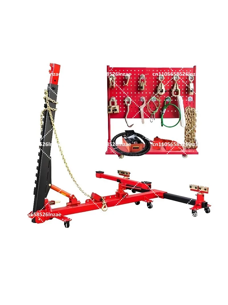 Portable Car Frame Straightener - Body Repair Bench with Puller for Collision Straightening