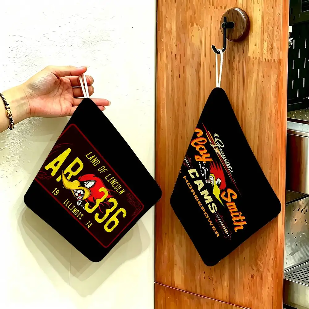 vintage H-Horsepower logo Hanging Kitchen Towel, Polyester Cotton Material, Multipurpose Hand Wiping Towel for Family