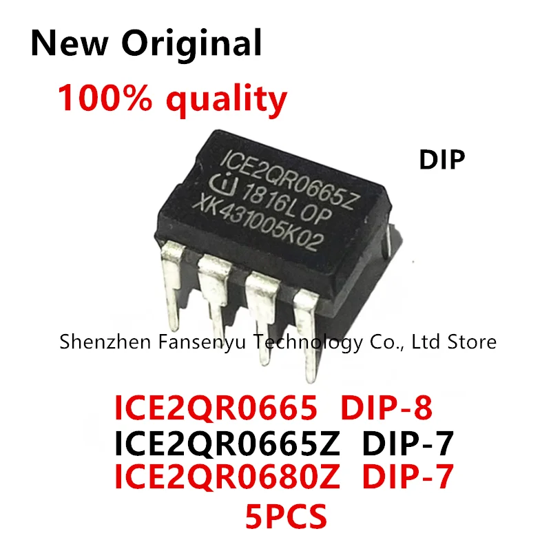 (5piece) 100% New ICE2QR0665 2QR0665 DIP-8 ICE2QR0665Z ICE2QR0680Z 2QR0665Z 2QR0680Z DIP-7