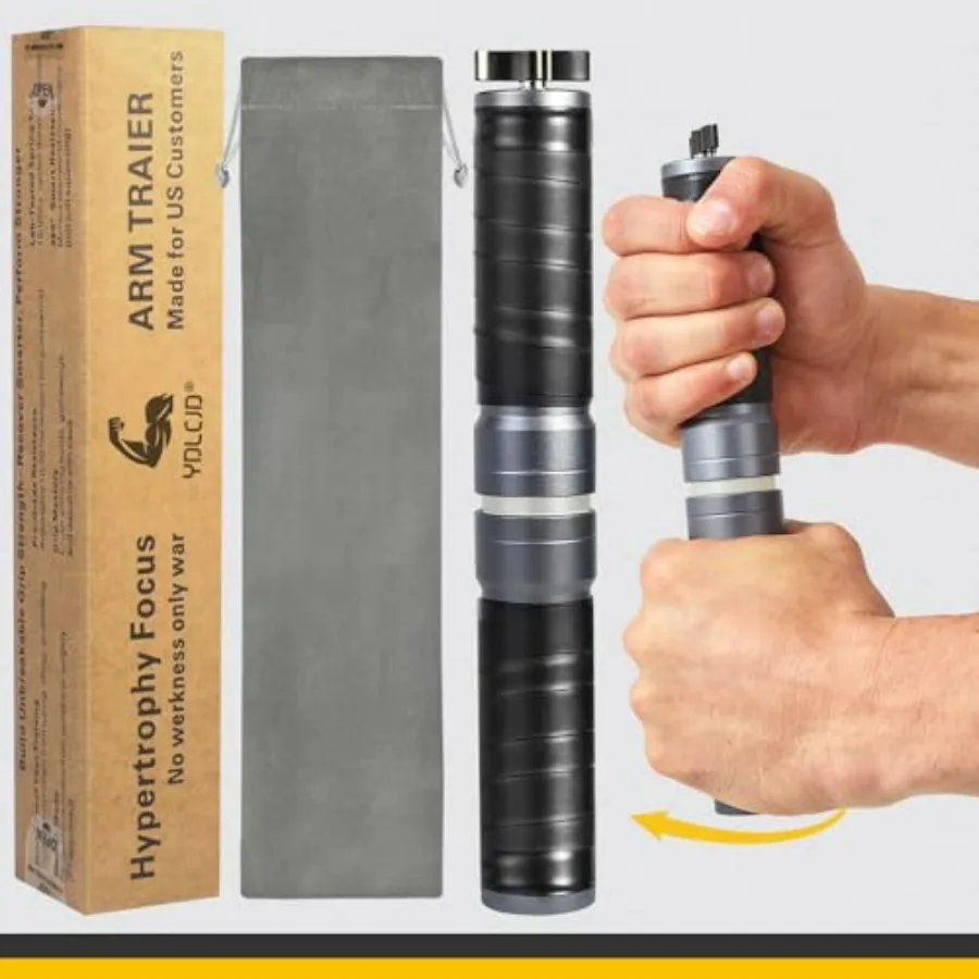 مدرب قوة قبضة معدنية قابلة للتعديل مع مقبض سيليكون للعلاج الطبيعي وإعادة تأهيل اليد مثالي للياقة البدنية #6