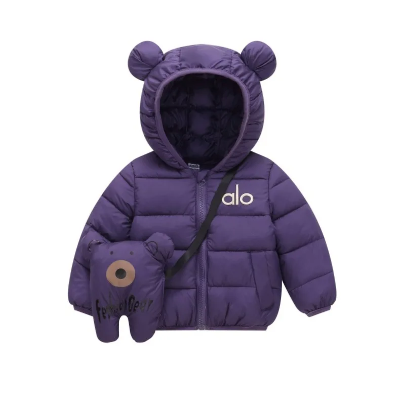Herbst- und Winterjacke für Babys und Kleinkinder, wattierte Baumwolljacke, warme Daunenjacke für Kinder, lässige Oberbekleidung für Kinder, inklusive Tasche, Neu – Detail 2