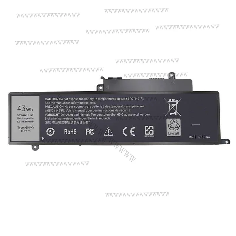 Hd nova bateria do portátil gk5ky 11.1v 43wh para dell inspiron 13 7000 série 7347 7348 7352 11 3000 série 3147
