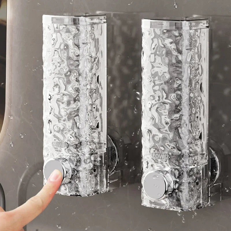 90*74*225 مللي متر نظام توزيع الضغط نظام توزيع الصابون بالضغط 450 مللي حاوية سائلة قابلة للإزالة وإعادة تحديد المواقع