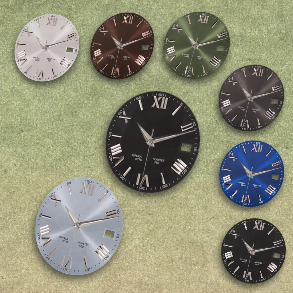 NG S Logo 28.5mm Rome Sunray Dial Fit GMT Watches for men Watch Modification Accessories Repair Parts